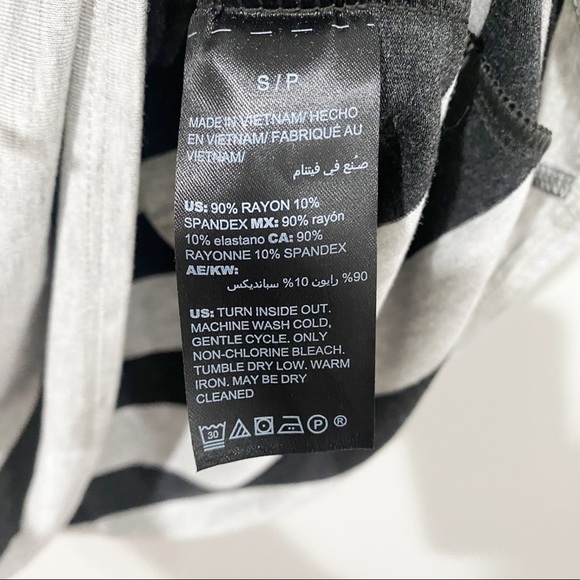 WHBM Snap-Sleeve Striped Shift Dress, Size Small - Picture 6 of 7